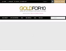 Tablet Screenshot of goldfor10.com